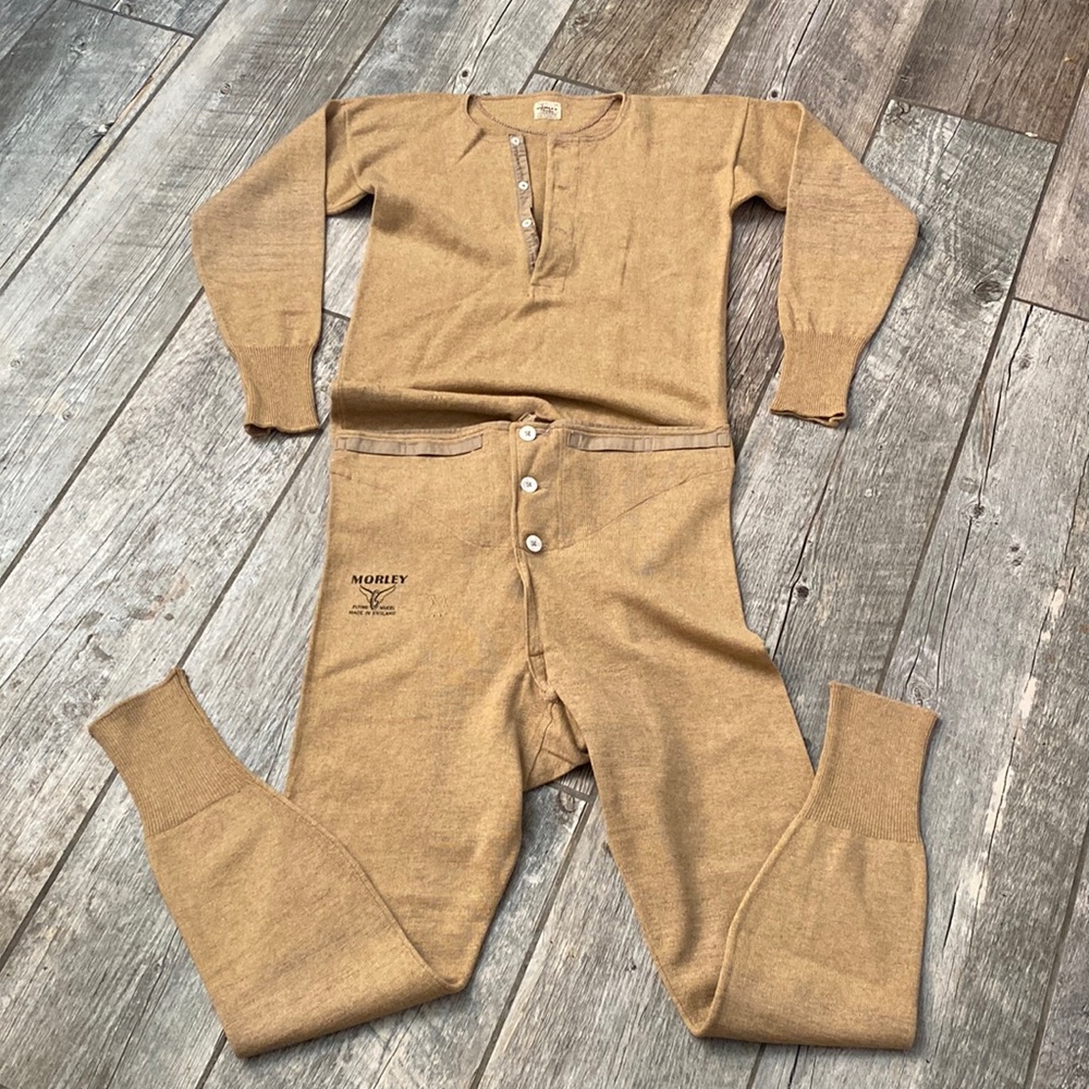 VTG Morley Theta Cashmere & Wool Under Garment Set Top 34/Bottom 32